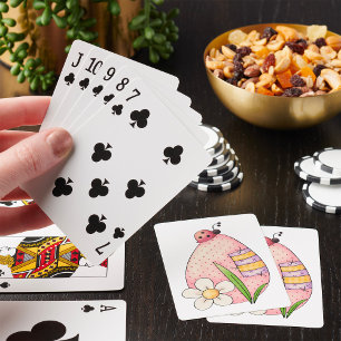 Lady Bug Easter Egg Playing Cards