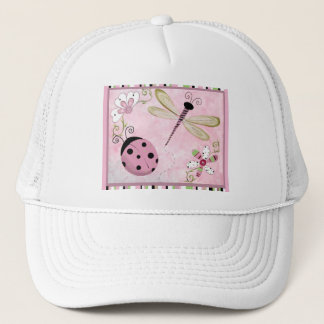 LADY BUG GIRL SOFT PINK TRUCKER HAT