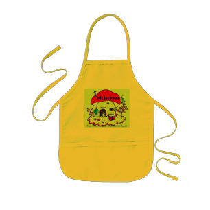 "LADY BUG HOUSE" KIDS APRON