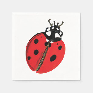 Lady Bug Illustration Napkin