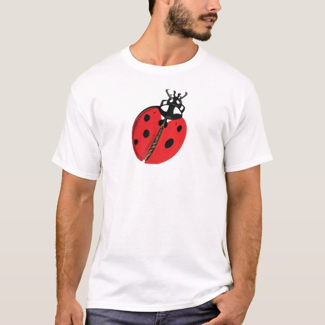 Lady Bug Illustration T-Shirt (Front)