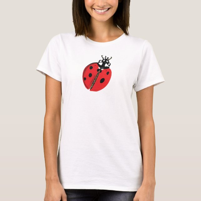 Lady Bug Illustration T-Shirt (Front)