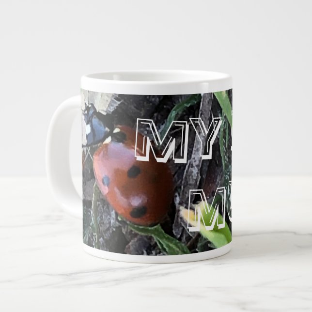 Lady Bug Large Coffee Mug (Front Left)