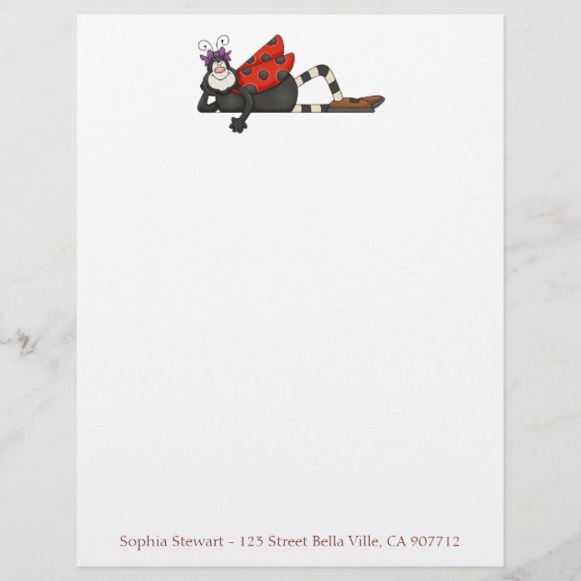 Lady Bug Letterhead (Front)
