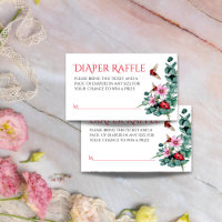Lady bug little lady baby shower diaper raffle