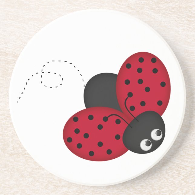 lady bug luck coasters (Front)