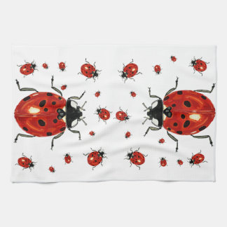 Lady Bug Microfiber Waffle Towel