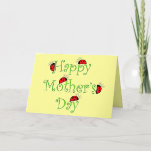 Lady Bug Mother's Day Card