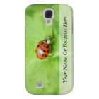 Lady Bug on Feverfew Leaf