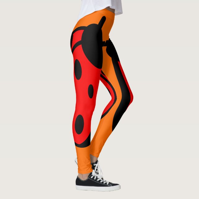 Lady Bug Orange Leggings (Right)