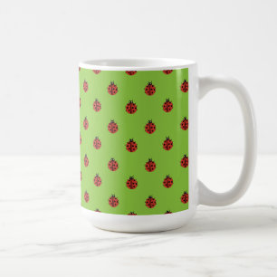 Lady bug patterns coffee mug