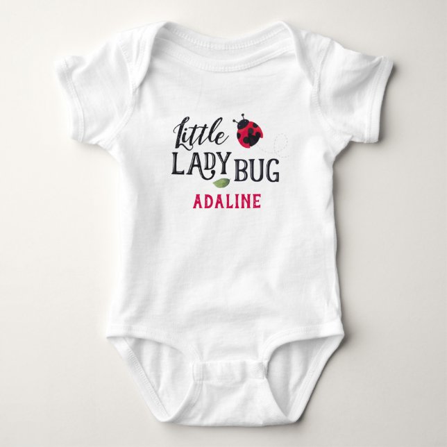 Lady Bug Personalised Bodysuit (Front)