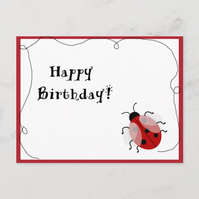 Lady Bug Post Card (Front)