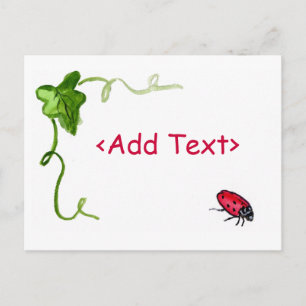 Lady Bug Postcard