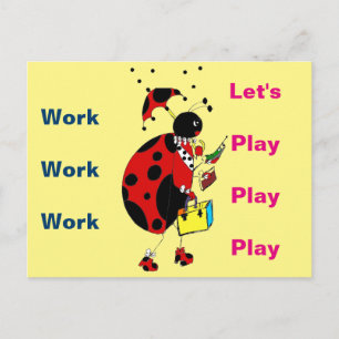 Lady Bug Postcard