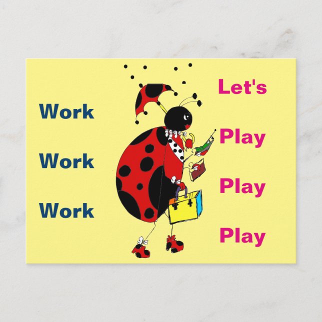 Lady Bug Postcard (Front)