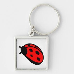Lady Bug Print Key Chain