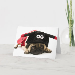 Lady Bug Pug Thank You Card