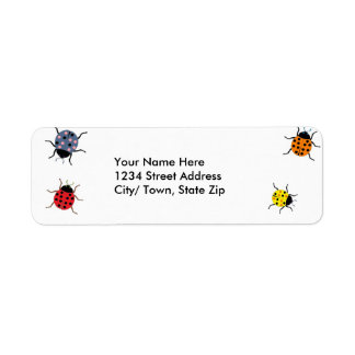 Lady Bug Return Address Labels