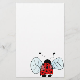 Lady bug stationery