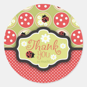 Lady Bug TY Sticker