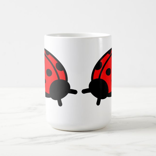 Lady Bug White Mug (Center)