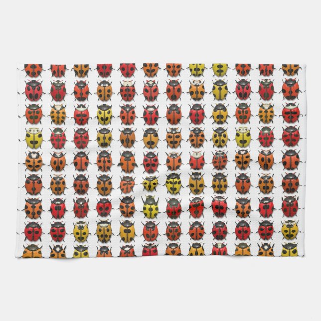Lady Bugs 1 Kitchen Towel (Horizontal)