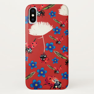 Lady bugs Apple iPhone X, Barely There Case-Mate iPhone Case