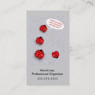 Lady Bugs Humourous Yard Sale Related Business Card