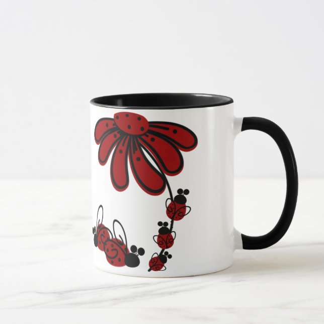 Lady Bugs Mug (Right)