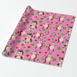 Lady Bugs Wrapping Paper