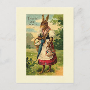 Lady Bunny Brings Easter Joy Holiday Postcard