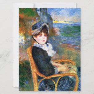Lady by the Seashore (by Pierre-Auguste Renoir) Card