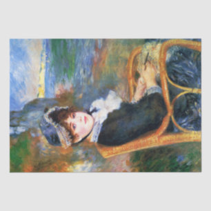 Lady by the Seashore (by Pierre-Auguste Renoir) Tissue Paper