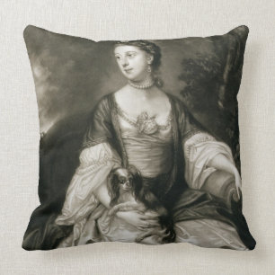 Lady Caroline Russell, engraved by James McArdell Cushion