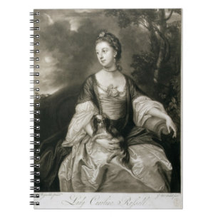 Lady Caroline Russell, engraved by James McArdell Notebook