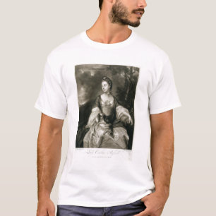 Lady Caroline Russell, engraved by James McArdell T-Shirt