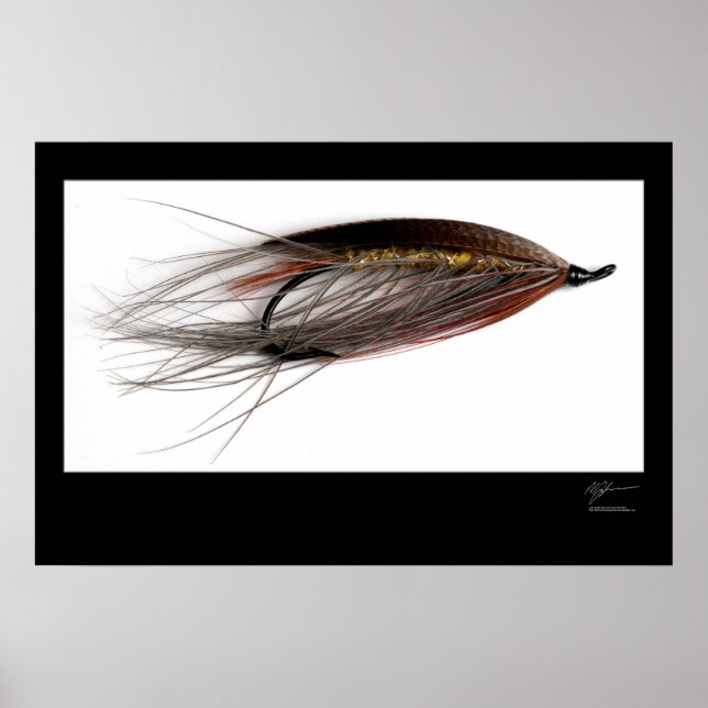 Lady Caroline Salmon Fly Poster (Front)