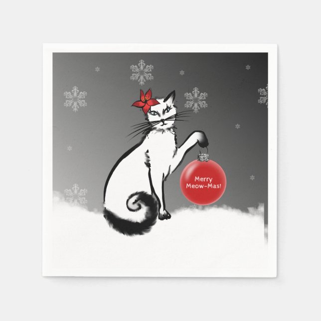 Lady Cat Napkin (Front)