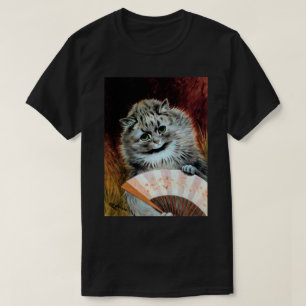 Lady Cat with a Fan, Louis Wain T-Shirt
