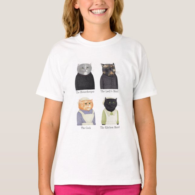 LADY CATS Girls' Basic T-Shirt  (Front)