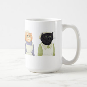 LADY CATS Tall White Mug 