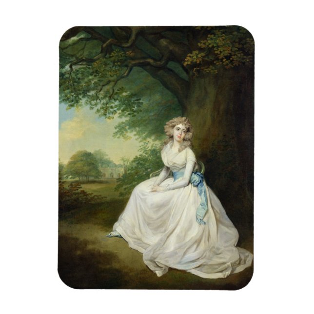 Lady Chambers, c.1789 (oil on canvas) Magnet (Vertical)