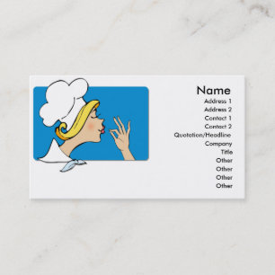Lady Chef Business Cards