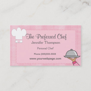 Lady Chef Business Cards