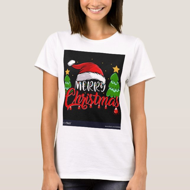 LADY CHIRSTMAS DAY DRESS T SHIRT CLASSIC (Front)