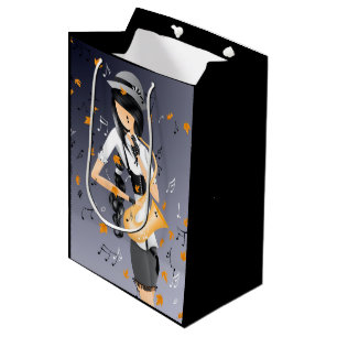 Lady Clown Musician Saxophonist Gift Bag