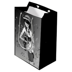 Lady Clown Musician Saxophonist Gift Bag