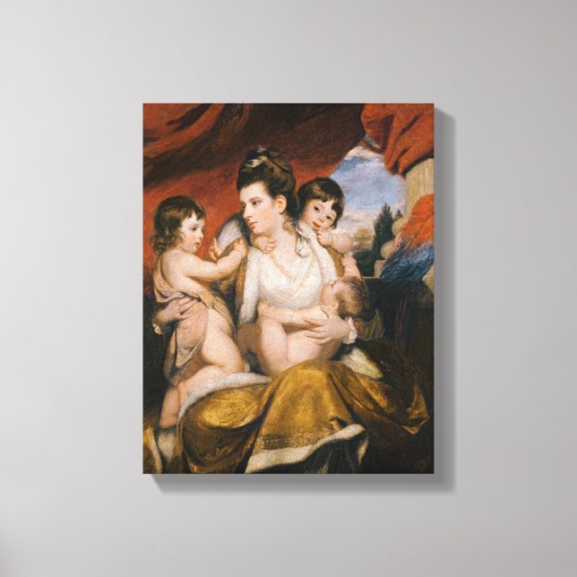 Lady Cockburn and her Three Eldest Sons, 1773 Canvas Print (Front)