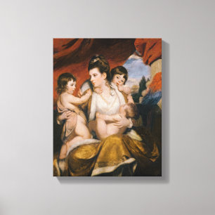 Lady Cockburn and her Three Eldest Sons, 1773 Canvas Print